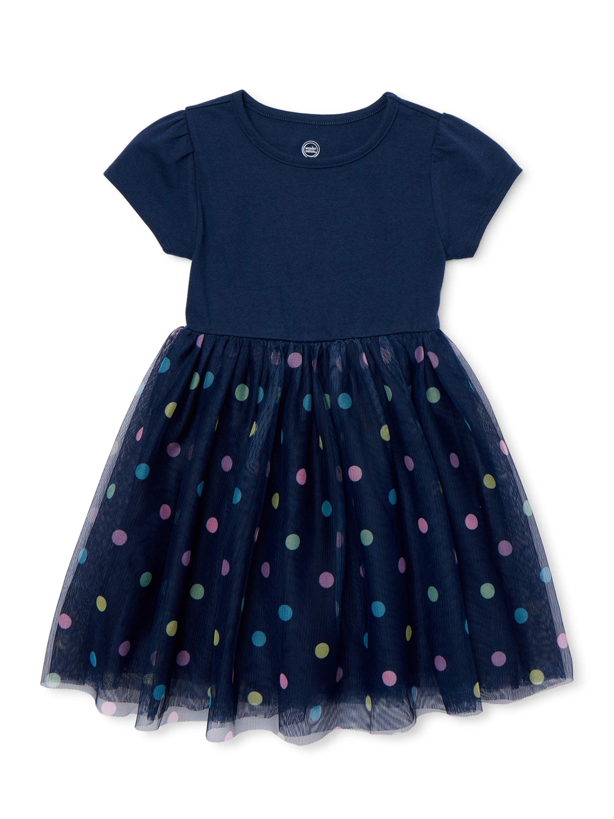 Wonder Nation - Wonder Nation Baby & Toddler Girl's Print Tutu Dress 