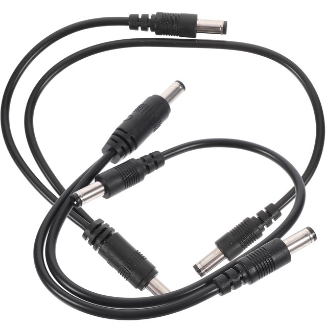 Miangastore Câble d'Alimentation de Commutation Booster de Tension Noir 2 Pcs 6.7X2.3X1Cm