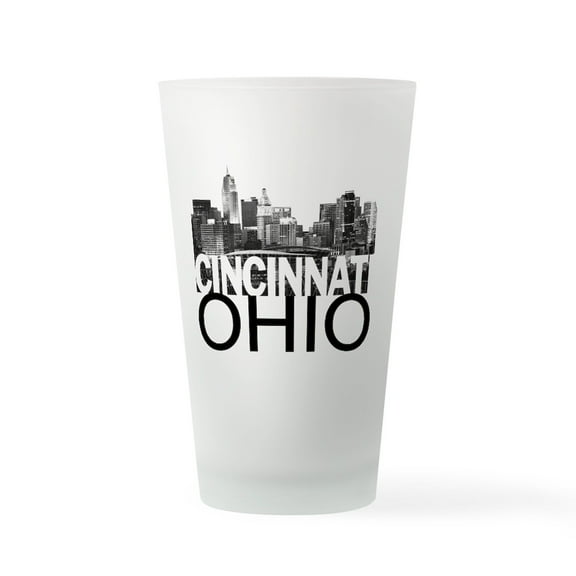 CafePress - Cincinnati Skyline - Pint Glass, Drinking Glass, 16 oz. CafePress