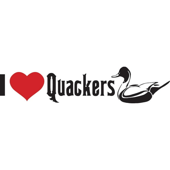 Do It Yourself Wall Decal Sticker I Love Quackers Kids Boys Bed Room Size: 5 X22"