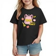 thumbnail image 5 of LEKWK Girl's Backpack Graphic T-Shirt School Bus Print Short Sleeve Crew Neck Tee Lightweight Cotton Top Preppy Back to School Outfits, 5 of 9