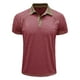 thumbnail image 4 of pstuiky camisetas de manga corta para hombre, Blusa de manga corta con cuello vuelto, transpirable, con botones y color liso para hombre ropa de hombre l, 4 of 7