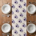 thumbnail image 4 of Table Runner 90 Inches Long for Kitchen Dining, Purple Spring Floral Dresser Scarf Farmhouse, Dining Table Decorations for Wedding/Parties, Farmhouse Flowers Modern Art 13 x 90 In, 4 of 8