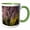 Green/White, variant on 3drose, Weeping Willow, 11oz Two-tone Yellow Mug