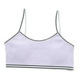 thumbnail image 3 of LRen Girls Training Bras 8-10 Years Old No Pads Stretchable Sports Bra Girls Seamless Cami Bralettes Solid Color Bralette with Built-In Pads Underwear for Girls, 3 of 4