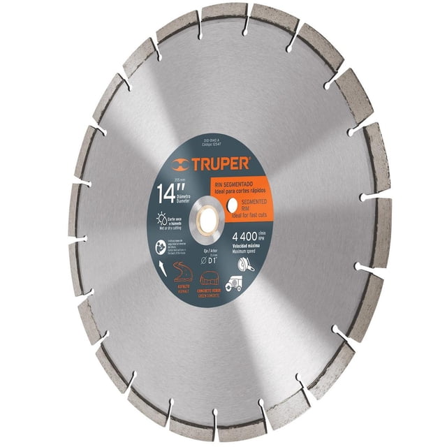 Disco De Diamante 14' Para Asfalto Truper Truper DID-3140A