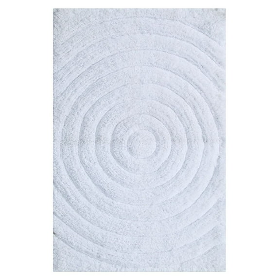Knightsbridge Echo 220 GSF Non Skid Back Bath Rug 24 x 40 - White
