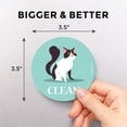 thumbnail image 2 of Large Dishwasher Magnet Clean Dirty Sign - Funny Emoji Magnets - Large, Strong, Cool Magnetic Gadgets for Kitchen Organization and Storage - Strong Double Sided Indicator (Cartoon Cat, 3.5 inch), 2 of 7