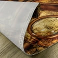 thumbnail image 5 of Ambesonne Brown Place Mats Set of 4, Watch on Old Map Nautical, Standard Size, Orange Brown Yellow, 5 of 6