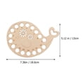 thumbnail image 2 of Toyvian Lightweight Wooden Thread Organizer Plate Brown Embroidery Floss Holder for Cross and Needlework, 2 of 8