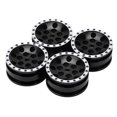 thumbnail image 4 of 4 llantas de metal con 8 agujeros redondos para coche de escalada Axial SCX24 1/24 con control remoto, color negro, 4 of 14