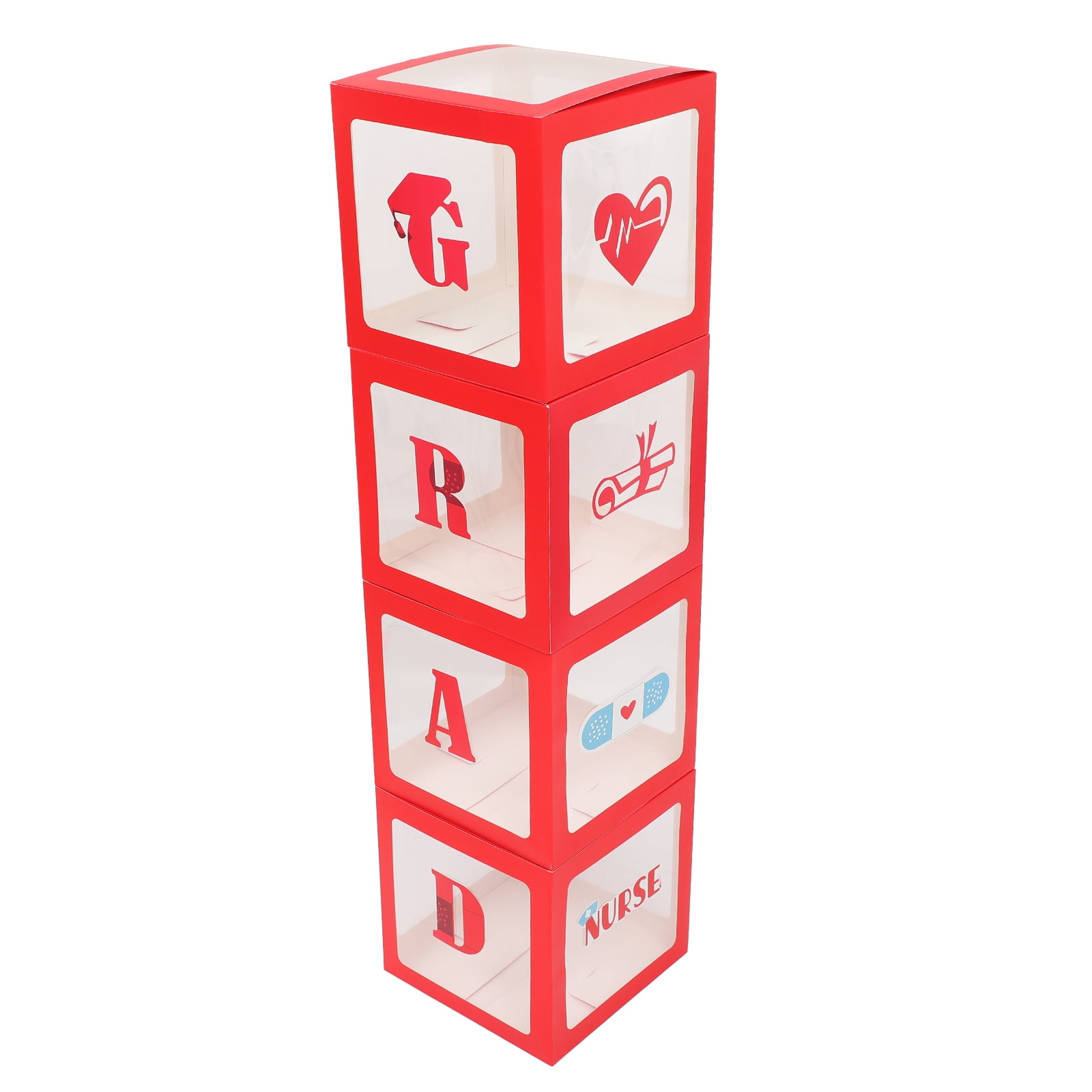 Balloon Box Boxes Party Graduation Transparent Grad 2022 Class