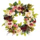 thumbnail image 1 of Corona artificial, corona de puerta hecha a mano de flores para decoración de paredes del hogar oso de fresa Electrónica, 1 of 5