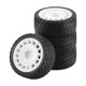 thumbnail image 1 of Neumáticos de llanta CUTICAT 4 piezas 67 mm para coche RC 1/10 Blanco, 1 of 7