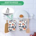 thumbnail image 4 of Yayeee Pot Holders Kitchen Heat Resistant with Pocket 7"x9.8" Cotton Oven Cooking Hot Pads, Blue Snow Houses, 4 of 7