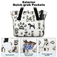 thumbnail image 2 of Tote Bag for Women - Schnauzer Dogs Shoulder Bag - Large Utility Work Duffle Bag with Zipper Handbag for Travel, Work, Sprots, 2 of 5