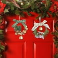 thumbnail image 5 of Harpi 5 Inch Christmas Wreaths for Front Door, Winter Decor Small Wreath Christmas Ornaments Christmas Party Atmosphre Decoration Props To Give Small Gifts Christmas Wreath, 5 of 7