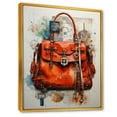 thumbnail image 2 of Designart "The Fashionista'S Essential Accessory: A Stylish Handbag" Fashion Bag Floater Framed Canvas Prints, 2 of 5