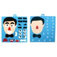 thumbnail image 4 of 2 Sets Changing Face Puzzle DIY Felt Facial Expression Educational Preschool Toy, 4 of 9