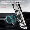thumbnail image 3 of for iPhone SE (3rd and 2nd gen 2022/2020) and iPhone 8/7/6 Case with Camera Lens Cover HD Screen Protector, Military Grade Drop Protection Magnetic Ring Holder Kickstand Protective Phone Case (Silver), 3 of 17