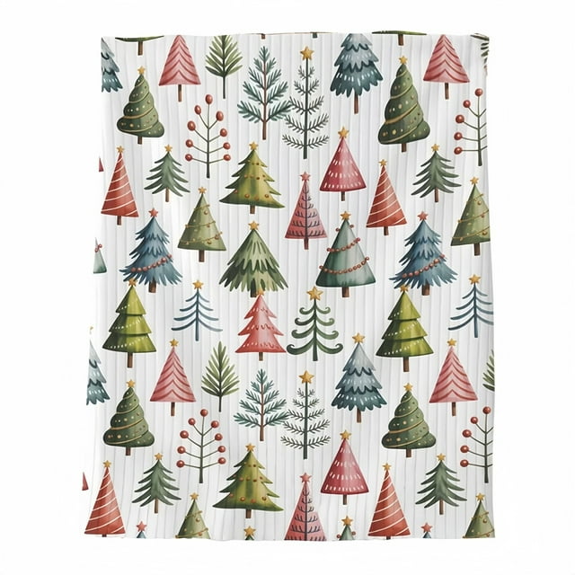 Hearth & Gear Festival Blanket Winter Watercolor Lightweight Soft And Comfortable Blanket Flannel Microfiber Sofa Bed Blanket Throw Blanket Full Size Bed Blankets Full Size Throw Blankets for Women