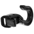 thumbnail image 2 of 3/8 Inch Black Hard Plastic Cord End Hooks with Open, Non-Locking Closure - Multiple Pack Sizes Available, 2 of 6
