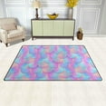 thumbnail image 5 of SKYSONIC Holographic Mermaid Tail Area Rug Carpet for Living Room Bedroom 31"x20", 5 of 6