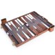thumbnail image 3 of Set de backgammon AMEROUS Classic de 18 pulgadas con funda de piel, 3 of 8