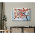 thumbnail image 2 of wall26 Canvas Wall Art Red Cherry Blossom Trees with Blue Sky Landscape Forest Oil Painting Impressionism Scenic Expressive for Living Room, Bedroom, Office - 32x48 inches, 2 of 4