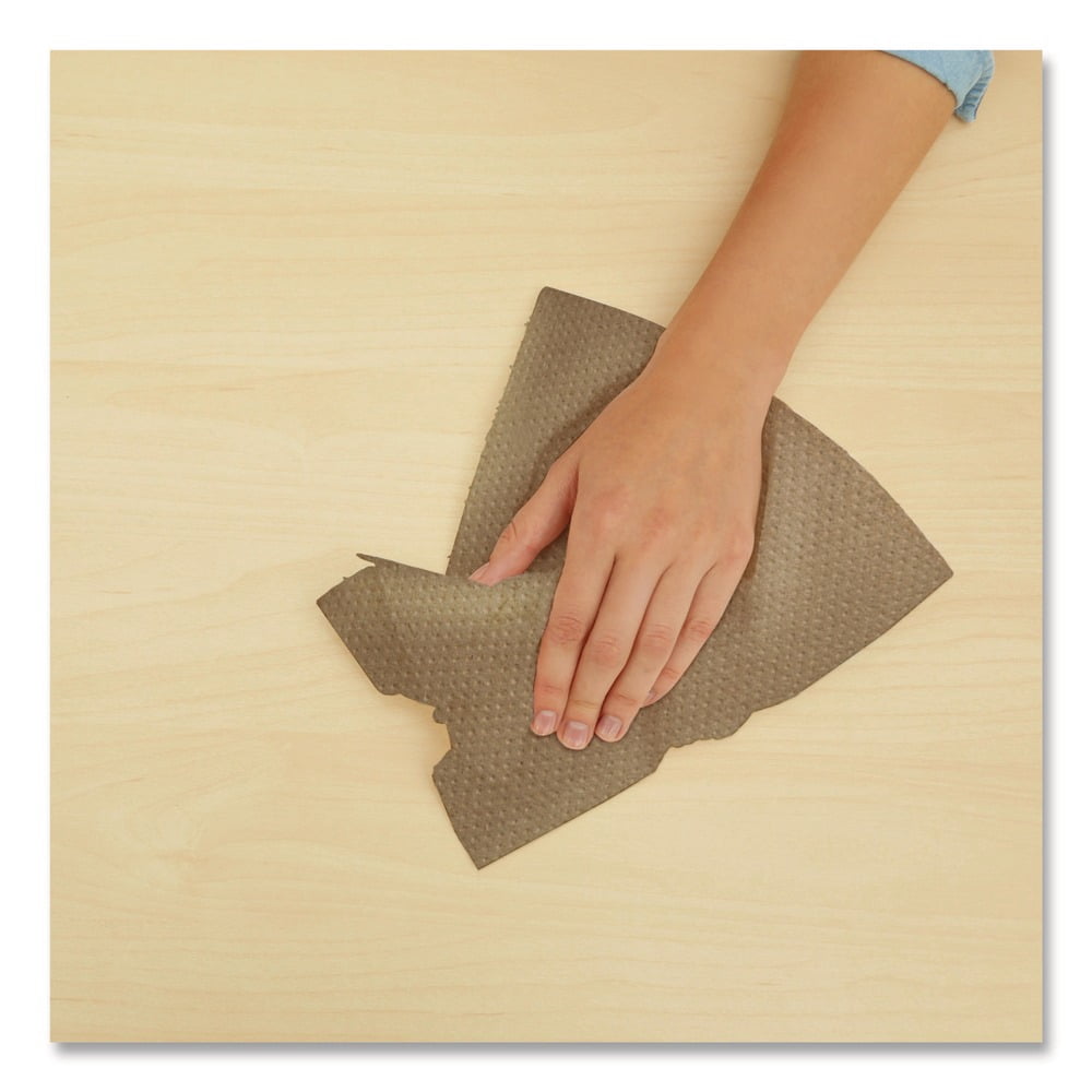 7.9 in. x 700 ft. 1-Ply HyTech Seas Hardwound Kraft Roll Towel - Brown (6/Carton)