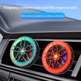 thumbnail image 6 of Car Air Freshener Auto Wheel Hub Air Vent Perfume Clip Rotatable Tire, 6 of 9