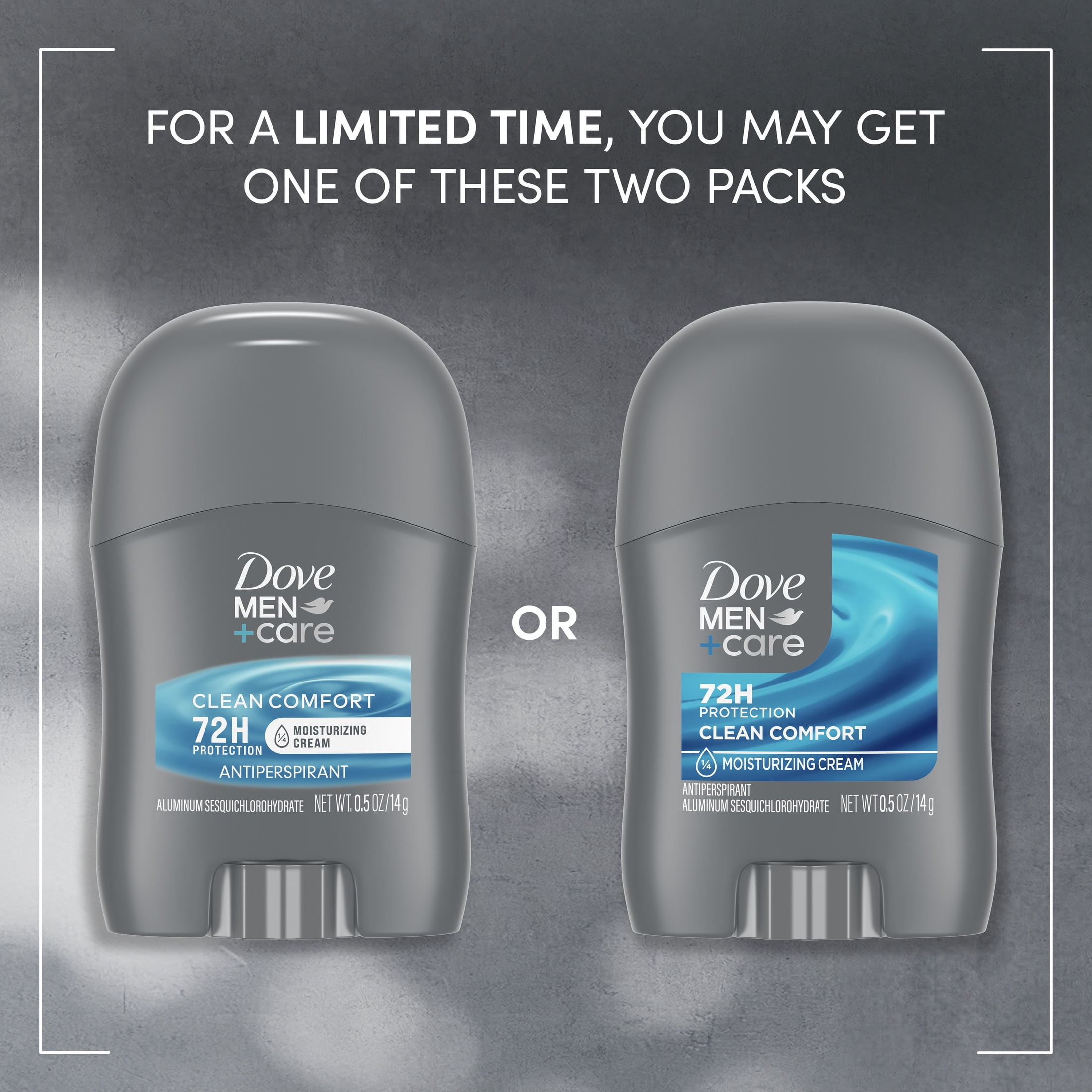 (6 pack) Dove Men + Care Clean ComFort Anti-Perspirant Deodorant, 0.5 Oz