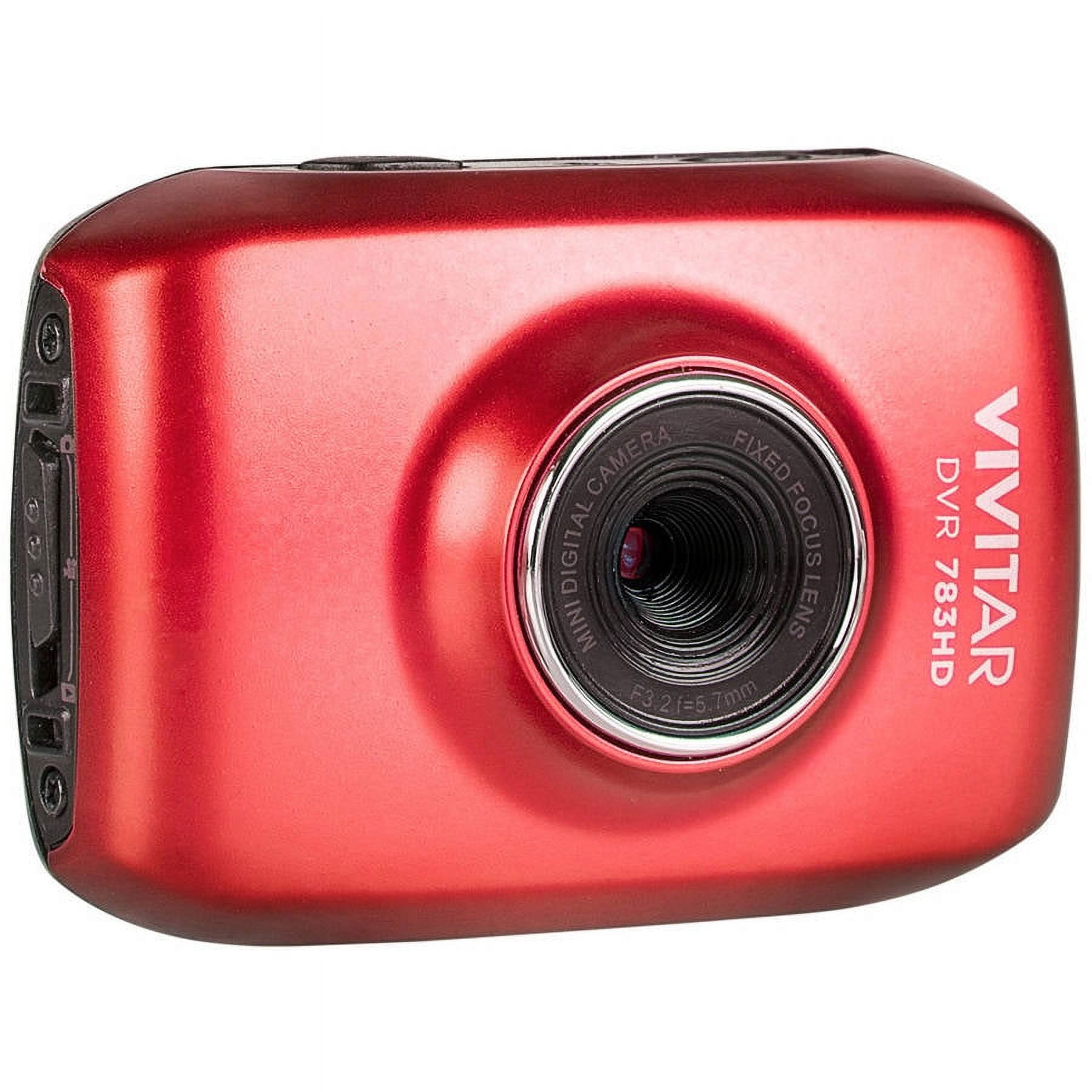 Vivitar 5.1MP HD ACTION CAMCORDER 720P, Red