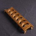 thumbnail image 4 of 1 Pack Eco-friendly Natural Bamboo Tea Cup Storage Drain Rack, Portable Foldable Cup Holder, Kung Fu Tea Set and Tea Ceremony Accessories, 4 of 5