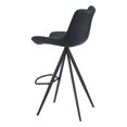 thumbnail image 6 of Brika Home Faux Leather Bar Stool Black 29.1" (Set of 2), 6 of 6