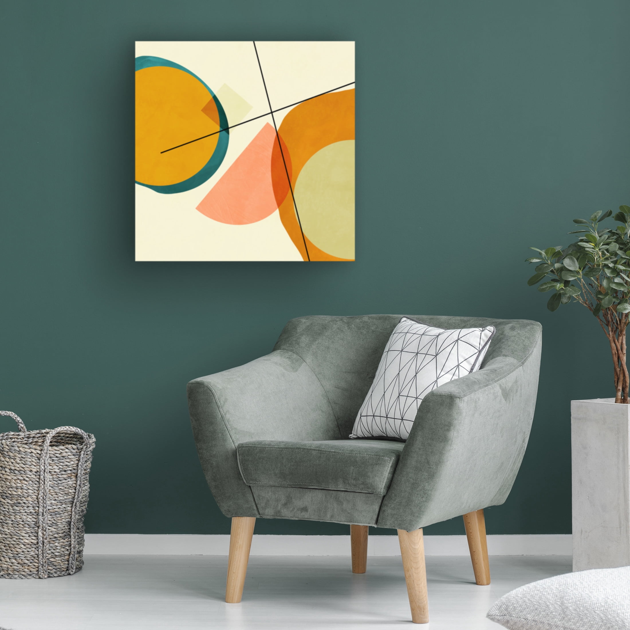 Trademark Fine Art Ana Rut Bre Mid Painted3 Canvas Wall Art