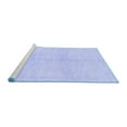 thumbnail image 2 of Ahgly Company Machine Washable Indoor Square Solid Blue Modern Area Rugs, 8' Square, 2 of 4