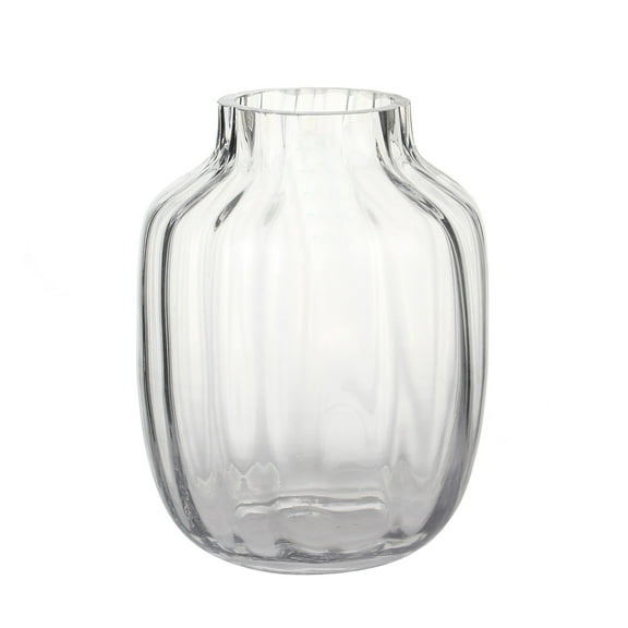 Set of 4 Fluted Glass Vase