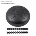 thumbnail image 3 of 10 Inch Steel Tongue Drum Handpan Drum Hand Drum Percussion Instrument with Drum Mallets Carry Bag Note Sticks for Meditation Yoga Zazen Sound Healing, 3 of 7