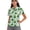 Clover Lucky Hat Design, variant on Cat Clover Pattern Quick Dry Golf Shirt, Polyester Tennis Shirts Soft Lightweight Athletic Tops for Outdoor Travel Shopping Size Medium