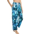 thumbnail image 2 of Fotbe Blue Kyanite Women's Pajama Pants,Sleepwear Pants,Pj Bottoms Drawstring And Pockets-Large, 2 of 9