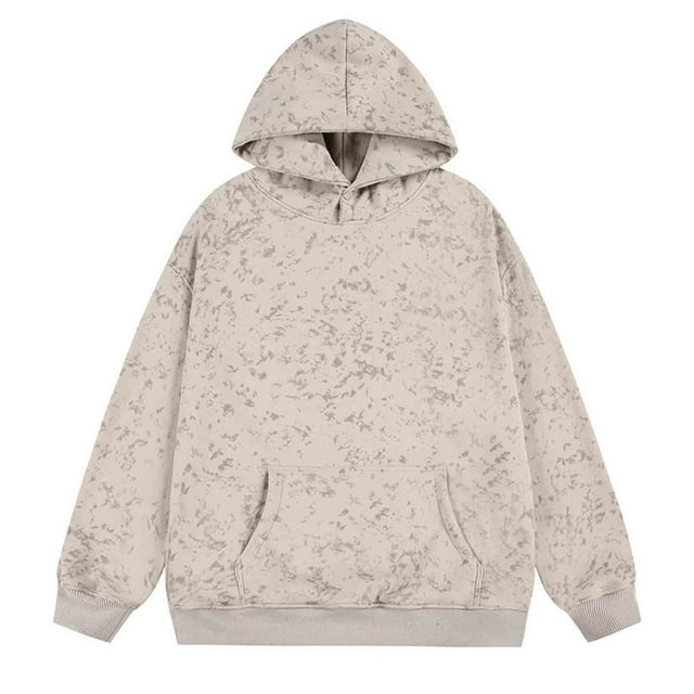 Mens Pullover Hoodies Fleece Sweater Men, Men's Solid Color Long Sleeved Hooded Sweatshirt