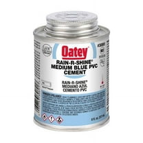 Oatey 30891 Rain-R-Shine 30891LV Medium-Bodied Fast Set Cement, 8 oz Can, Liquid, Blue