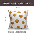 thumbnail image 2 of LALILO Throw Pillow Covers Basketball White Sport Basketball Sport Cushion Cover 18" x 18", 2 Pack, 2 of 6
