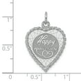 thumbnail image 4 of Sterling Silver Happy Anniversary Heart Charm Pendant, 4 of 4