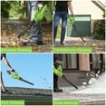 thumbnail image 6 of Cordless Leaf Blower, 20V Handheld Electric Leaf Blowers with 2 x Battery & Charger, 2 Speed Mode, 320CFM 165MPH, Lightweight Battery Powered Leaf Blowers for Leaf/Snow/Dust Blowing, 6 of 7