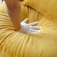thumbnail image 6 of 360° Swivel Barrel Chair with 4 Pillow, Modern Comfy Round Reading Sofa with Storage Ottoman, Swivel Accent Chairs with Lower Seating Heigh, Circle Lounge Chair for Bedroom/Living Room, Yellow, 6 of 9