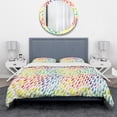 thumbnail image 2 of Designart 'Collection of Paint Splash Watercolor Drops' Modern & Contemporary Duvet Cover Set, 2 of 4