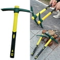 thumbnail image 3 of LMTODLFG 15 Inches Steel Forged Pickaxe, Sturdy Durable Mattock Hoe, Weeding Pick Axe with Lightweight Plastic Coated Fiberglass Handle Suitable for Digging, Weeding, Gardening, Camping, 3 of 7