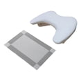 thumbnail image 4 of Toysmith U Shape Arm Rest Comfortable, Detachable Stand, Nail Hand Rest, Breathable for Women Nails Supplies Salon Home Diy and Nails Tech white with gray mat, 4 of 9